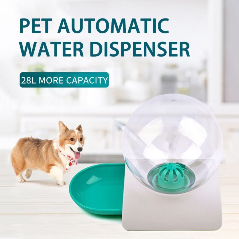2.8L Bubble Pet Automatic Feeder Cat Dog Food Dispenser Water Drinking Bowl Feeding Dispenser Pets Supplies